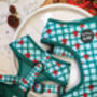 Festive Plaid Christmas Dog Harness, thumbnail 3 of 9