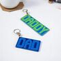 Brick Compatible Fathers Day Keyring, thumbnail 3 of 3