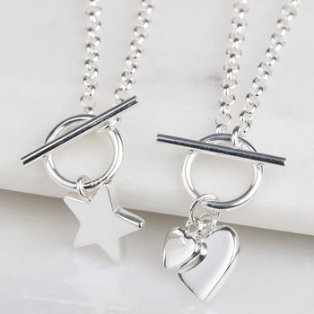 Solid Silver Star Charm Necklace, 5 of 6