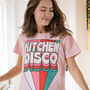 Kitchen Disco Women's Slogan T Shirt, thumbnail 2 of 6
