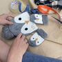 Personalised Baby Penguin Hat And Mittens Set, thumbnail 1 of 3