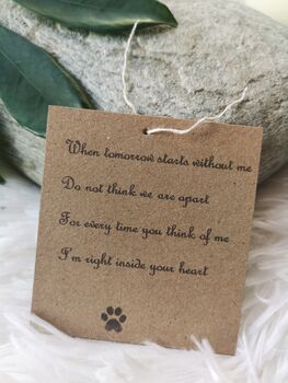 Pet Memorial Personalised Gift Keyring, 4 of 4