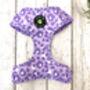 Lilac Leopard Dog Harness, thumbnail 1 of 5