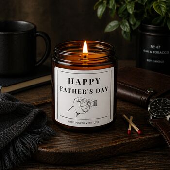 Fathers Day Soy Wax Candle Gift For Dad From Son, 3 of 6
