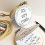 Teacher Embroidered Hoop Greetings Card, thumbnail 5 of 6