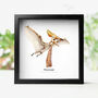Xl Pterosaur Tooth Dinosaur Fossil W/ Watercolour Frame, thumbnail 1 of 4