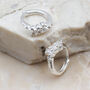18ct Gold Plated Or Silver Crystal Huggie Hoops, thumbnail 2 of 7