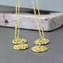 Zodiac Constellation Sign Coin Necklace, thumbnail 3 of 10