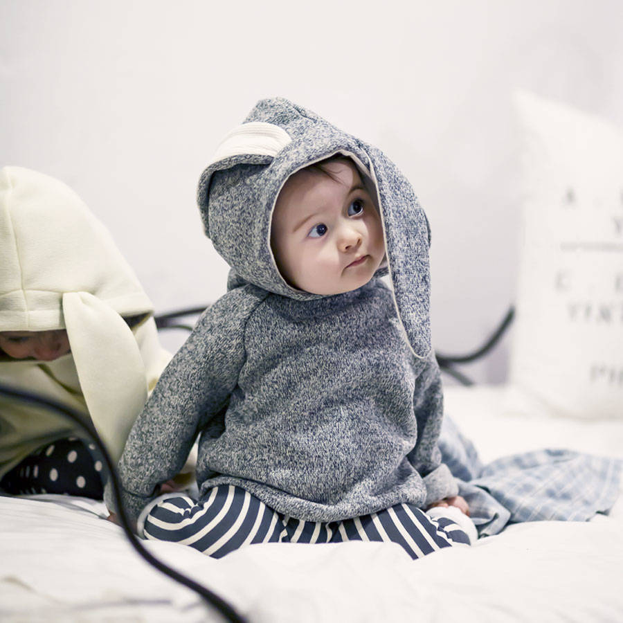 personalised bunny hoodie by jj park | notonthehighstreet.com