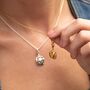 Cowboy Hat Charm Necklace, Sterling Silver Or Gold Plated, thumbnail 2 of 8