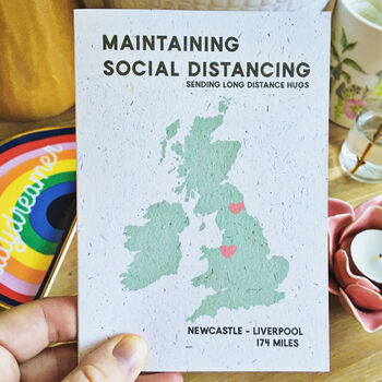 Social Distancing Personalised Card, 2 of 3