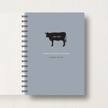 Personalised Cow Lover's Journal Or Notebook, 7 of 10