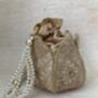Gold Handcrafted Potli Bag, thumbnail 7 of 7