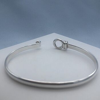 Personalised Sterling Silver Bangle Bracelet, 8 of 11