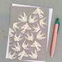 Pack Of Eight Bird Patterned Greetings Cards, Gift Set, thumbnail 8 of 11