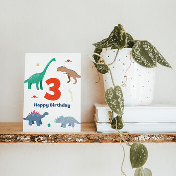 Dinosaurs Happy Birthday Card, 8 of 12