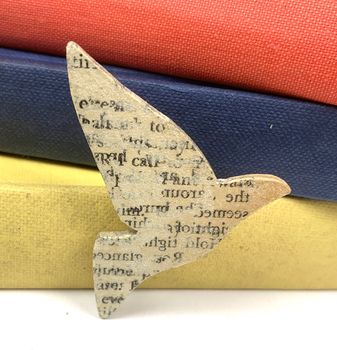 Handmade Recycled Book Brooches, 5 of 8