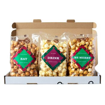 'Merry Christmas' Gourmet Popcorn Letterbox Gift, 4 of 5