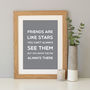 'Friends Are Like Stars' Quote Print, thumbnail 11 of 12