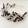 Black And Gold Crystal Headpiece, thumbnail 4 of 7