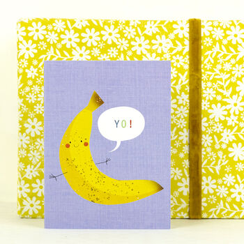 Mini Banana Greetings Card, 4 of 4