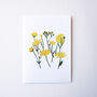'Yellow Flowers' Greetings Card, thumbnail 3 of 5