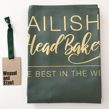 Personalised Head Baker Apron, Perfect Gift, 6 of 12