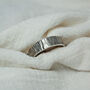 Men's Personalised Silver Textured Ring, thumbnail 4 of 11