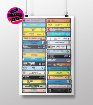 50th Birthday Print Music From 1976 Personalised, 7 of 9