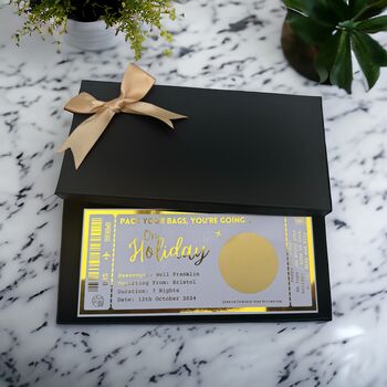 Personalised Suprise Holiday Gift Voucher Ticket, 4 of 7