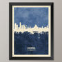 Liverpool Skyline Print And Box Canvas, thumbnail 2 of 7