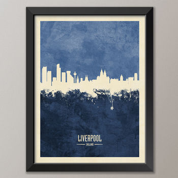 Liverpool Skyline Print And Box Canvas, 2 of 7