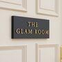 Personalised House Sign With Raised Gold Lettering, thumbnail 3 of 9