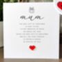 Christmas Card For Mum, To A Special Mother Christmas Card, Personalised Card For Mummy, Handmade Card, thumbnail 3 of 4