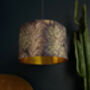 Enchanted Wood Velvet Lampshades In Cinnamon, thumbnail 2 of 8