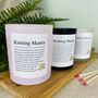 Funny Personalised Knitting Affirmation Candle, thumbnail 1 of 11