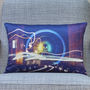 'Electric Light And Magic' Handmade Photo Cushion, thumbnail 1 of 3