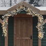 Pre Lit Outdoor Snowy Christmas Garland, thumbnail 1 of 8