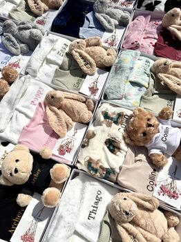 Personalised Baby Shower And Baby Gift Set Box Celebration, 5 of 12
