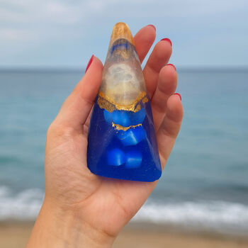 Surprise In A Soap Gardenia Soap Infused With Lapis Lazuli Gemstone, 6 of 10