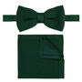 Wedding Handmade Polyester Knitted Pocket Square In Dark Green, thumbnail 5 of 7