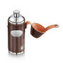 Leather Hunters Hip Flask Personalised – Brown, thumbnail 3 of 5