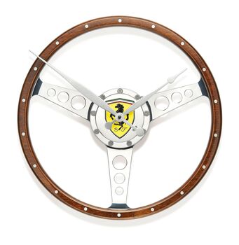 Classic Car Walnut Steering Wheel Wall Clock, 3 of 12