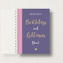 Personalised Birthday And Address Book, thumbnail 9 of 10