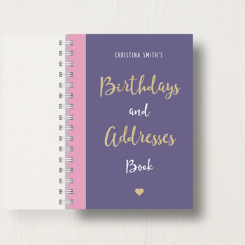 Personalised Birthday And Address Book, 9 of 10
