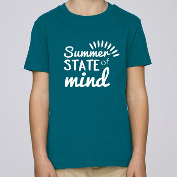 Summer State Of Mind Childrens Slogan T Shirt, 4 of 6