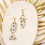 Asymetric Monochrome Statement Earrings For Her, thumbnail 2 of 9