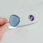 Adjustable Sterling Silver And Gemstone Bangle, thumbnail 5 of 9