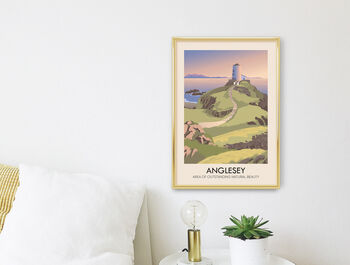Anglesey Aonb Travel Poster Art Print, 3 of 8