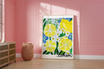 Lemon Kitchen Print, 3 of 10